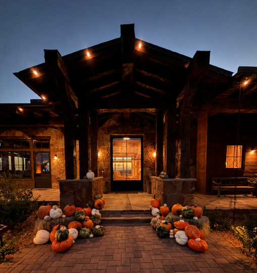 The Celebrate seasonal porch styling