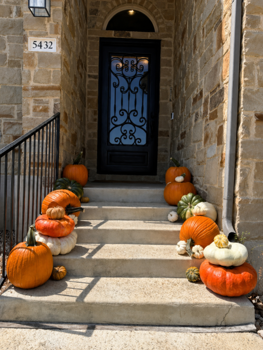 The Welcome seasonal porch styling