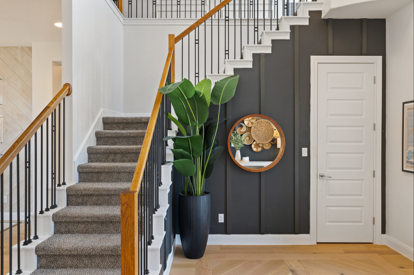 Diamante Dr. staircase and dark feature wall